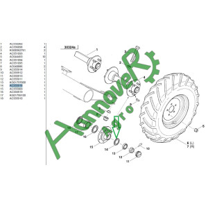 Ущільнення нейлонове Optima Kverneland AC355918 (АС355918)